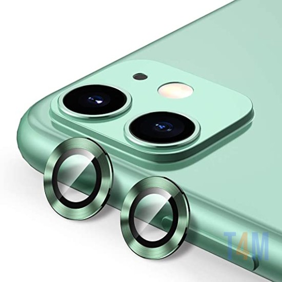 CAMERA LENS WITH FRAME APPLE IPHONE 11 VERDE